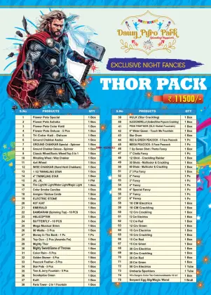 11500 Rs. Thor Pack (75 Items)